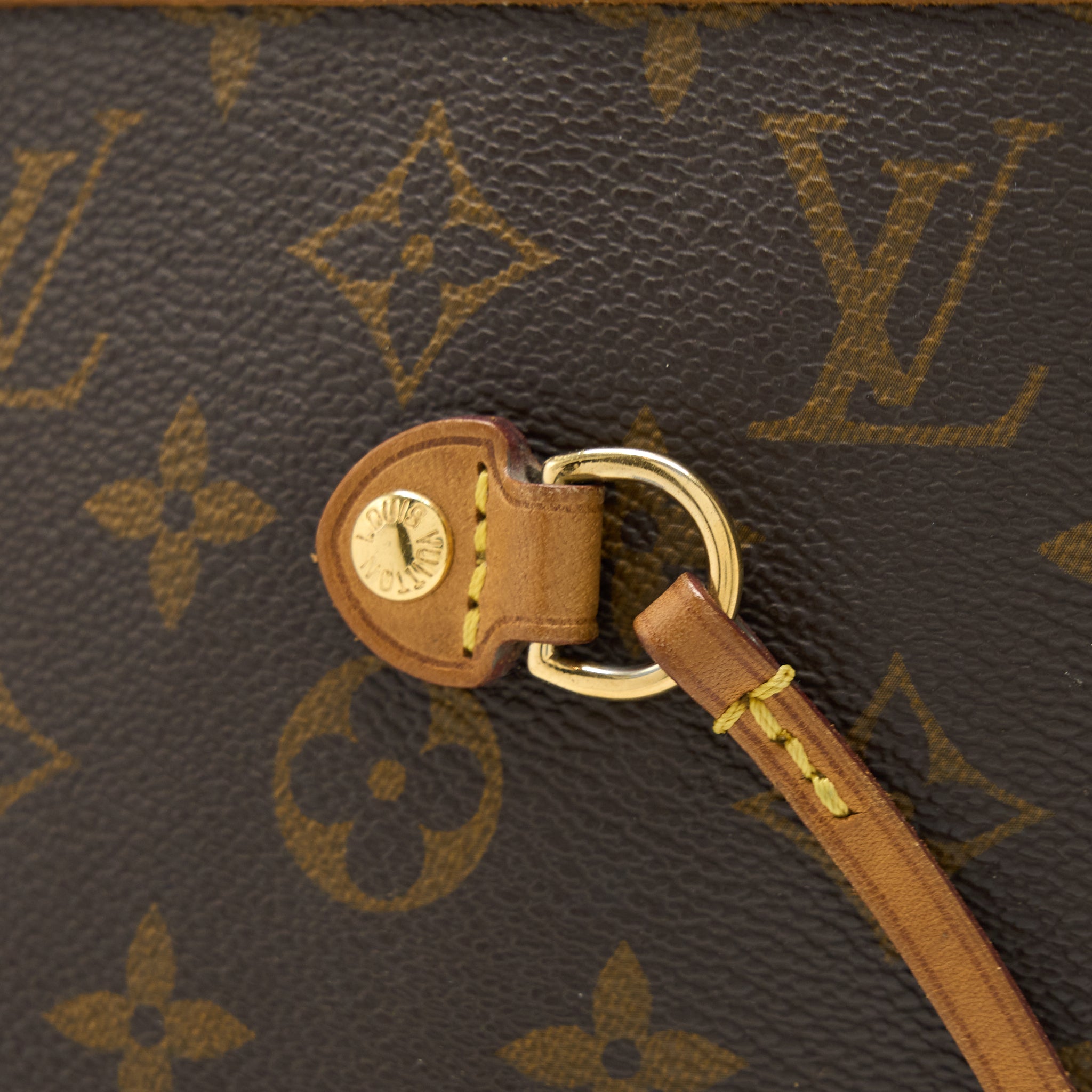 LOUIS VUITTON VINTAGE NEVERFULL MM MONOGRAM CANVAS GHW