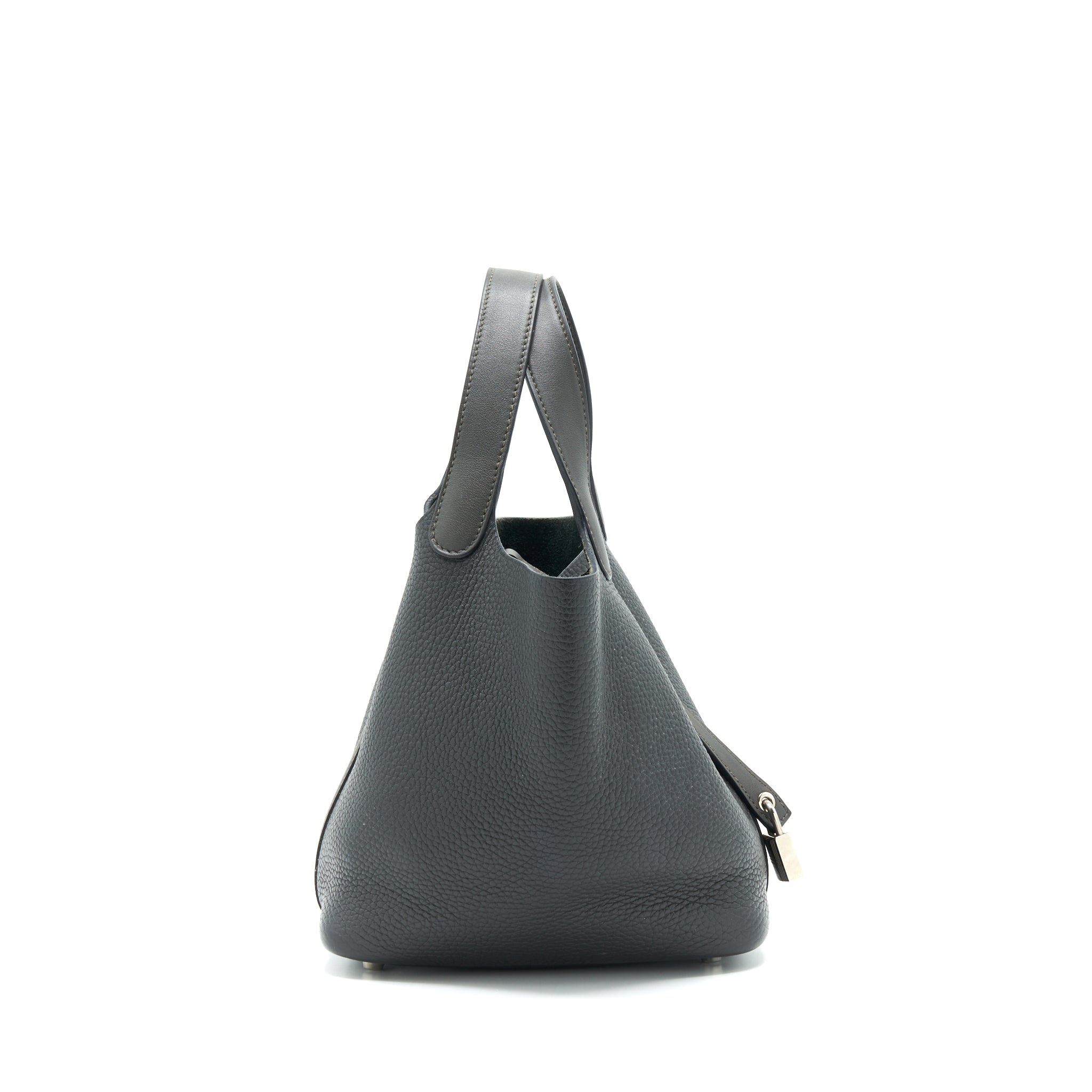 HERMES PICOTIN 18 LOCK BAG DARK GREY SHW