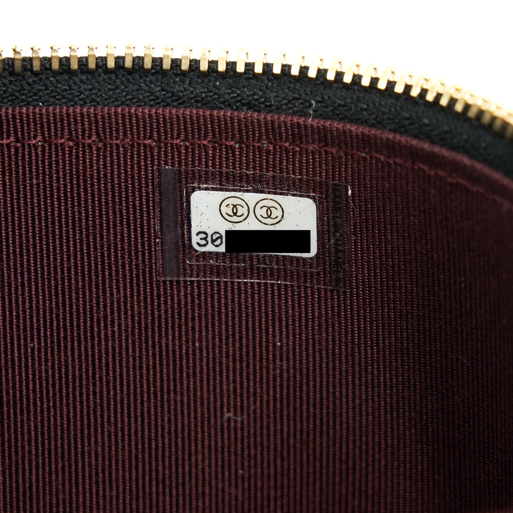 CHANEL SMALL LONG VANITY LAMBSKIN BLACK