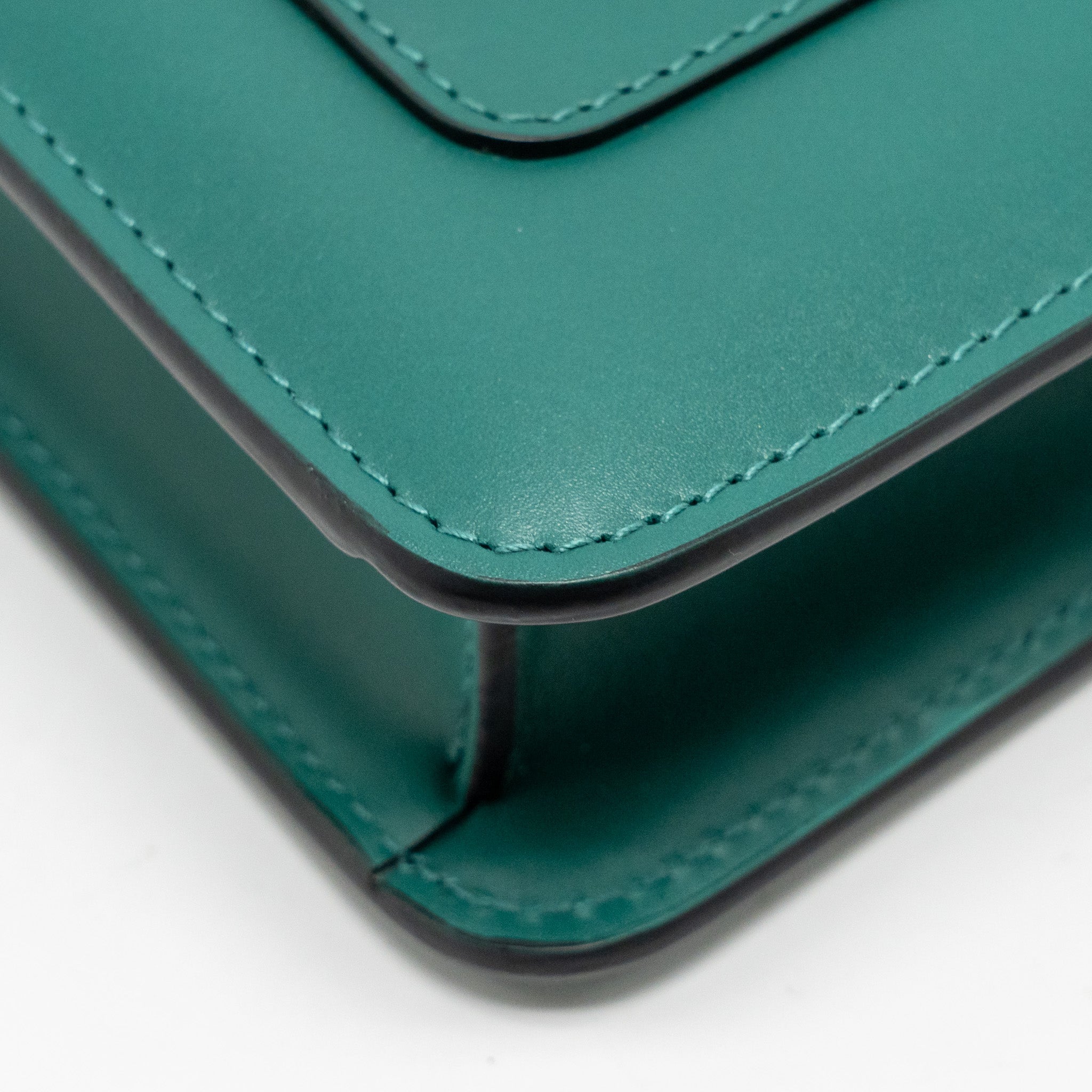 BVLGARI SERPENTI FOREVER CROSSBODY BAG CALFSKIN GREEN GHW