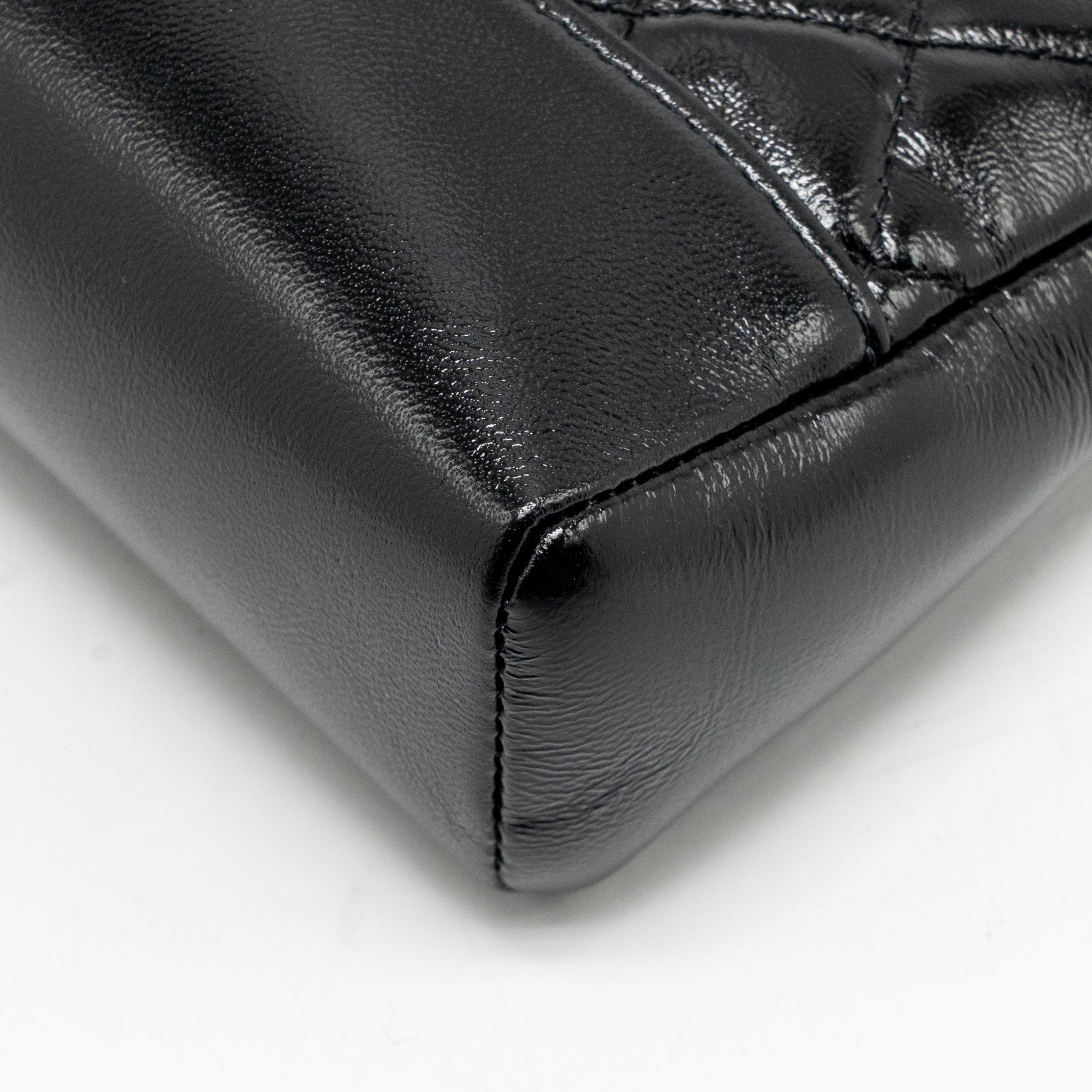 CHANEL MINI 31 BAG SHINY CALFSKIN BLACK LGHW (MICROCHIP)