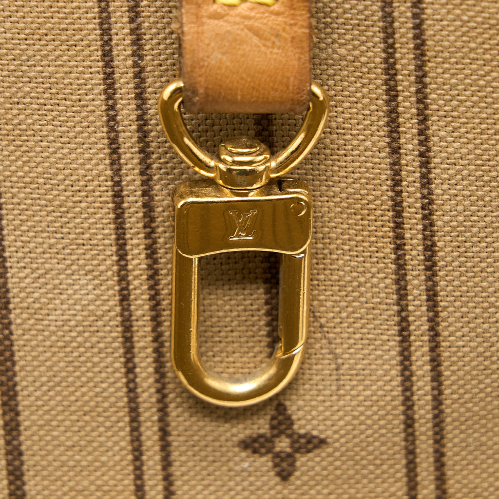 LOUIS VUITTON VINTAGE NEVERFULL MM MONOGRAM CANVAS GHW