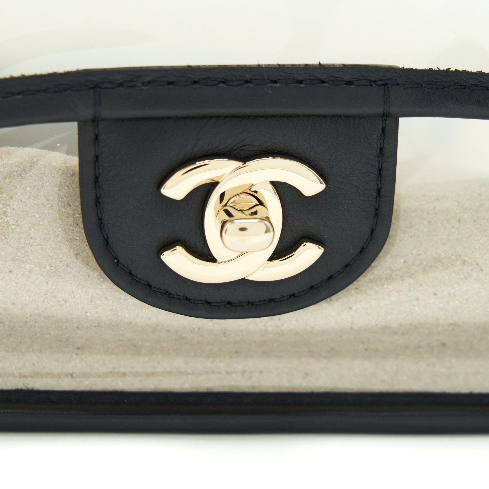 CHANEL SAND BY THE SEA PEARL FLAP BAG