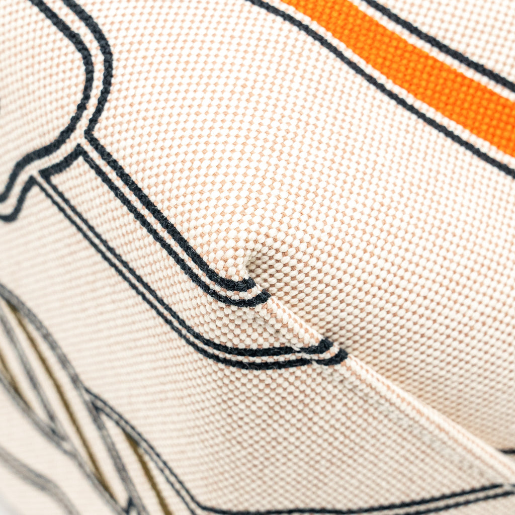 HERMES STEEPLE 25 CANVAS/ SWIFT BEIGE / GOLD SHW
