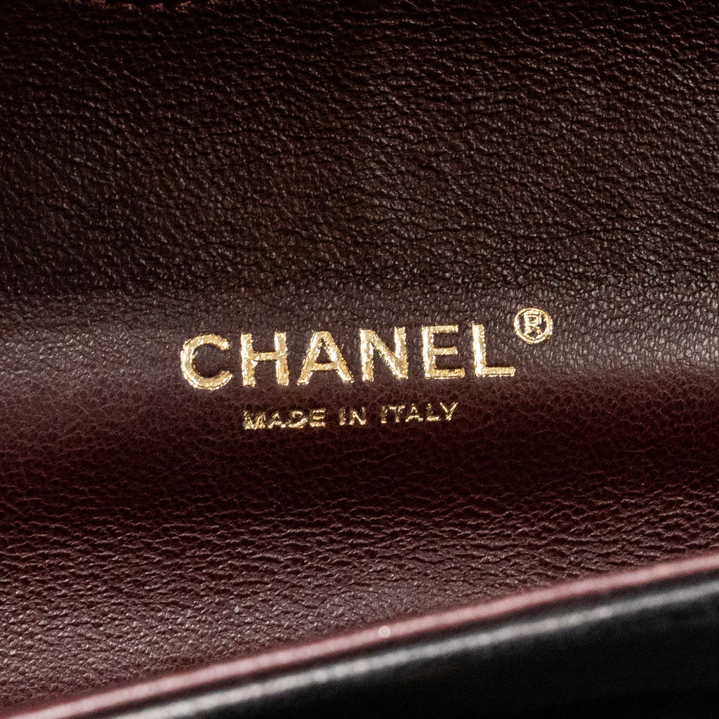 CHANEL MAXI CLASSIC DOUBLE FLAP BAG LAMBSKIN BLACK GHW