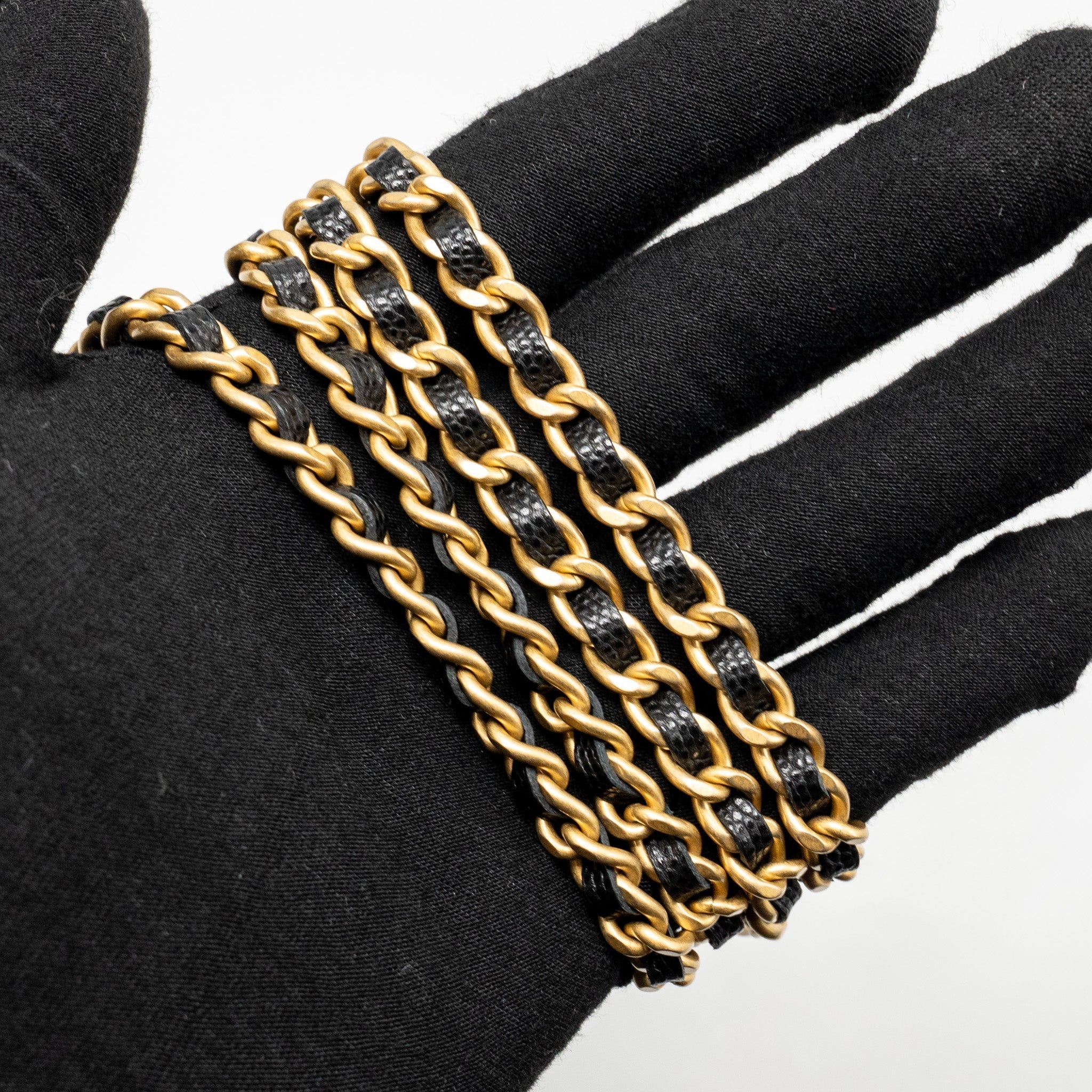 CHANEL TOP HANDLE VANITY BAG WITH CHAIN CAVIAR BLACK GHW (MICROCHIP)