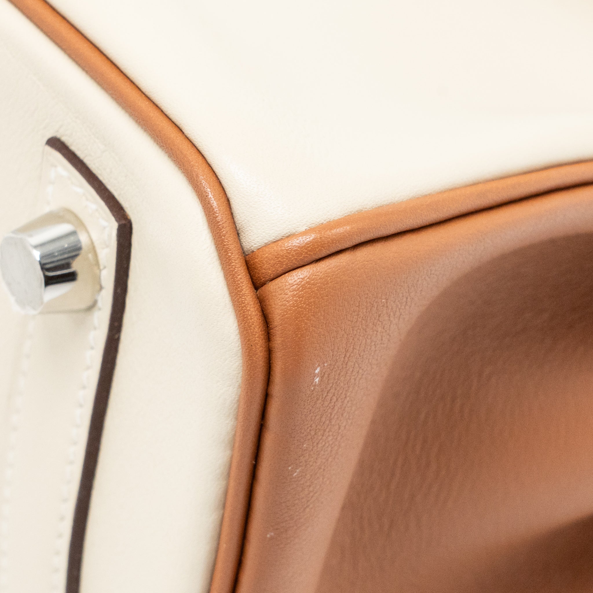 HERMES BIRKIN 25 SPECIAL ORDER SWIFT CRAIE / GOLD BRUSHED SHW