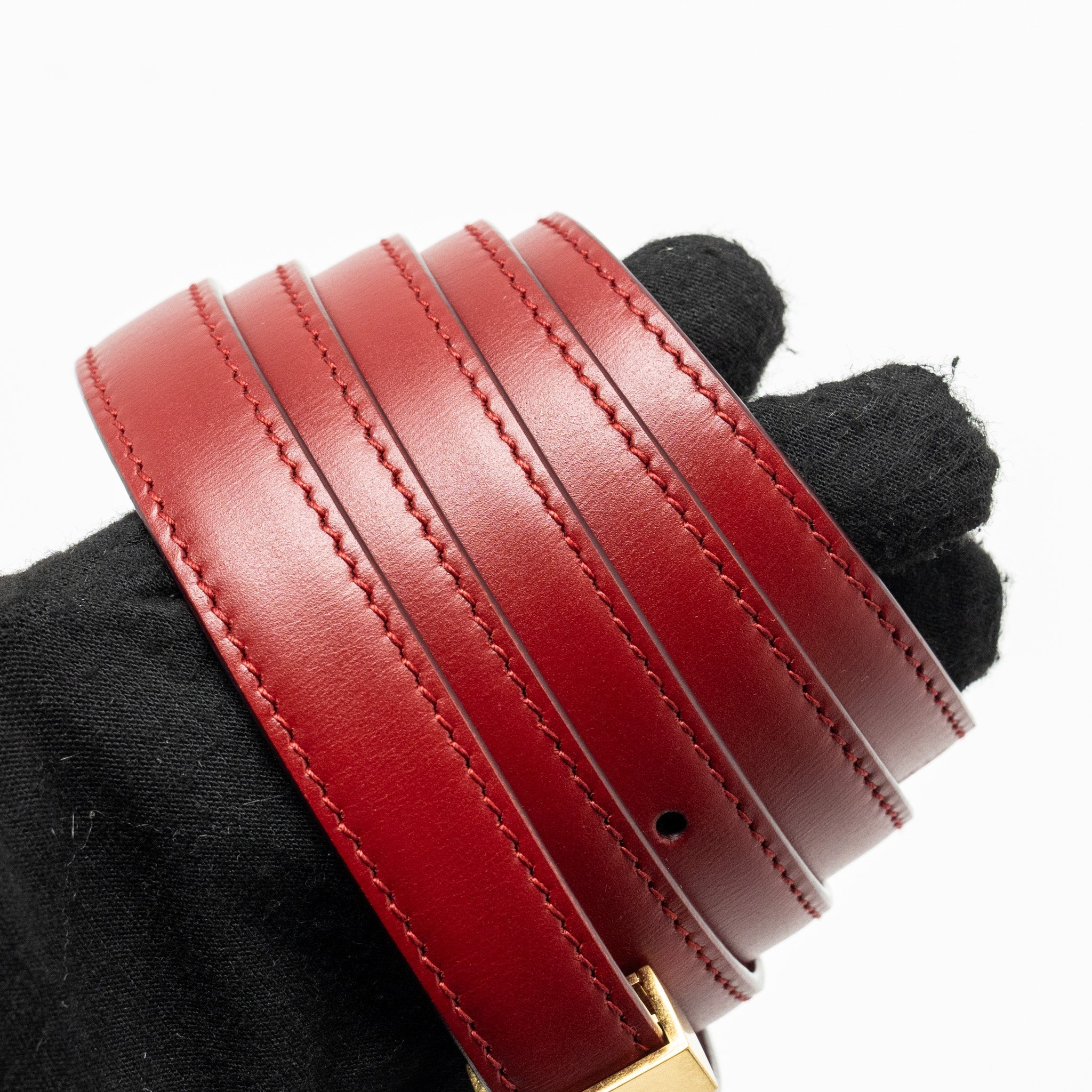 CELINE MINI CLASSIC BOX BAG CALFSKIN RED GHW
