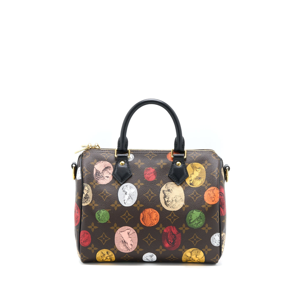 LOUIS VUITTON X FORNASETTI SPEEDY BANDOULIERE 25 MULTICOLOUR MONOGNRAM CANVAS GHW (NEW VERSION)