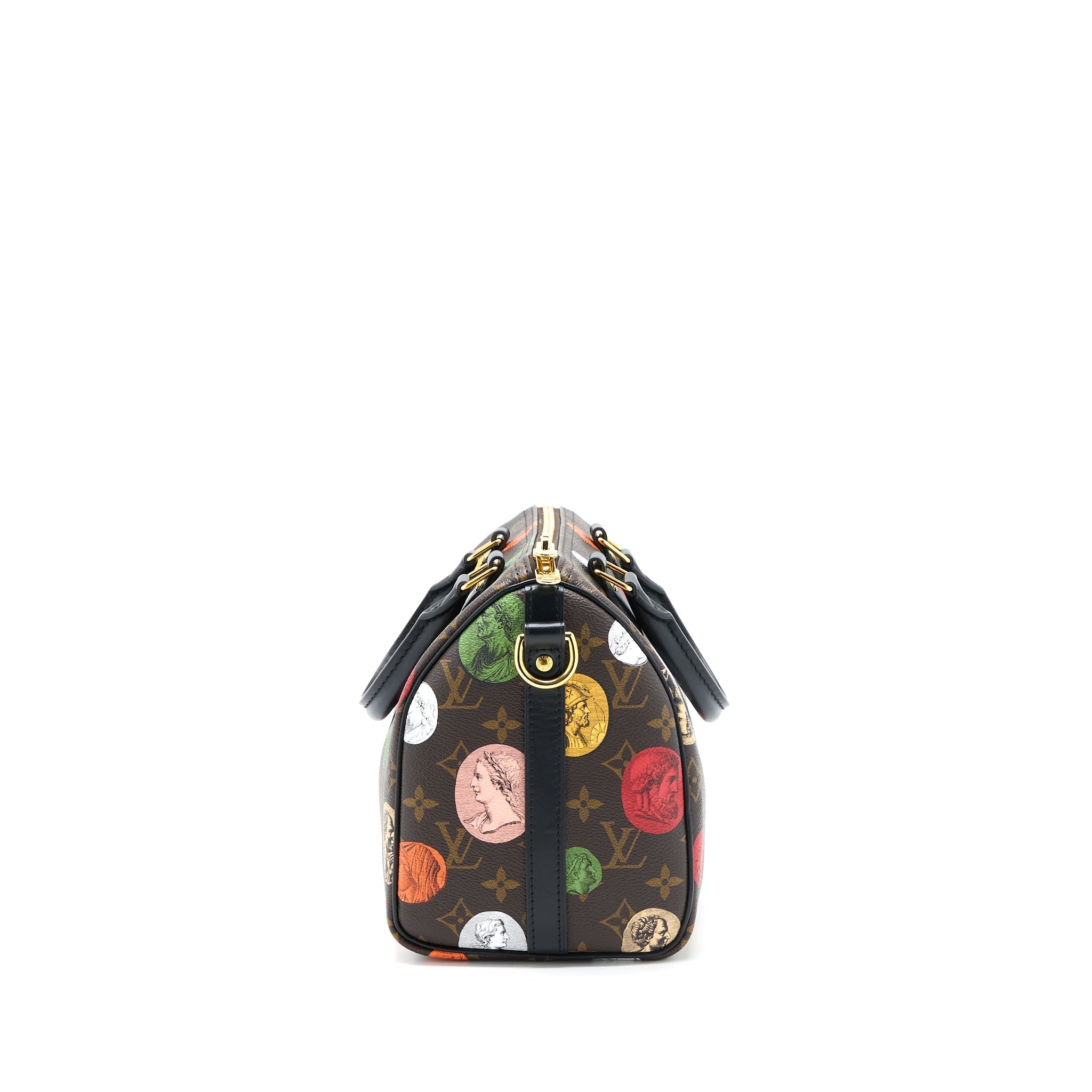 LOUIS VUITTON X FORNASETTI SPEEDY BANDOULIERE 25 MULTICOLOUR MONOGNRAM CANVAS GHW (NEW VERSION)