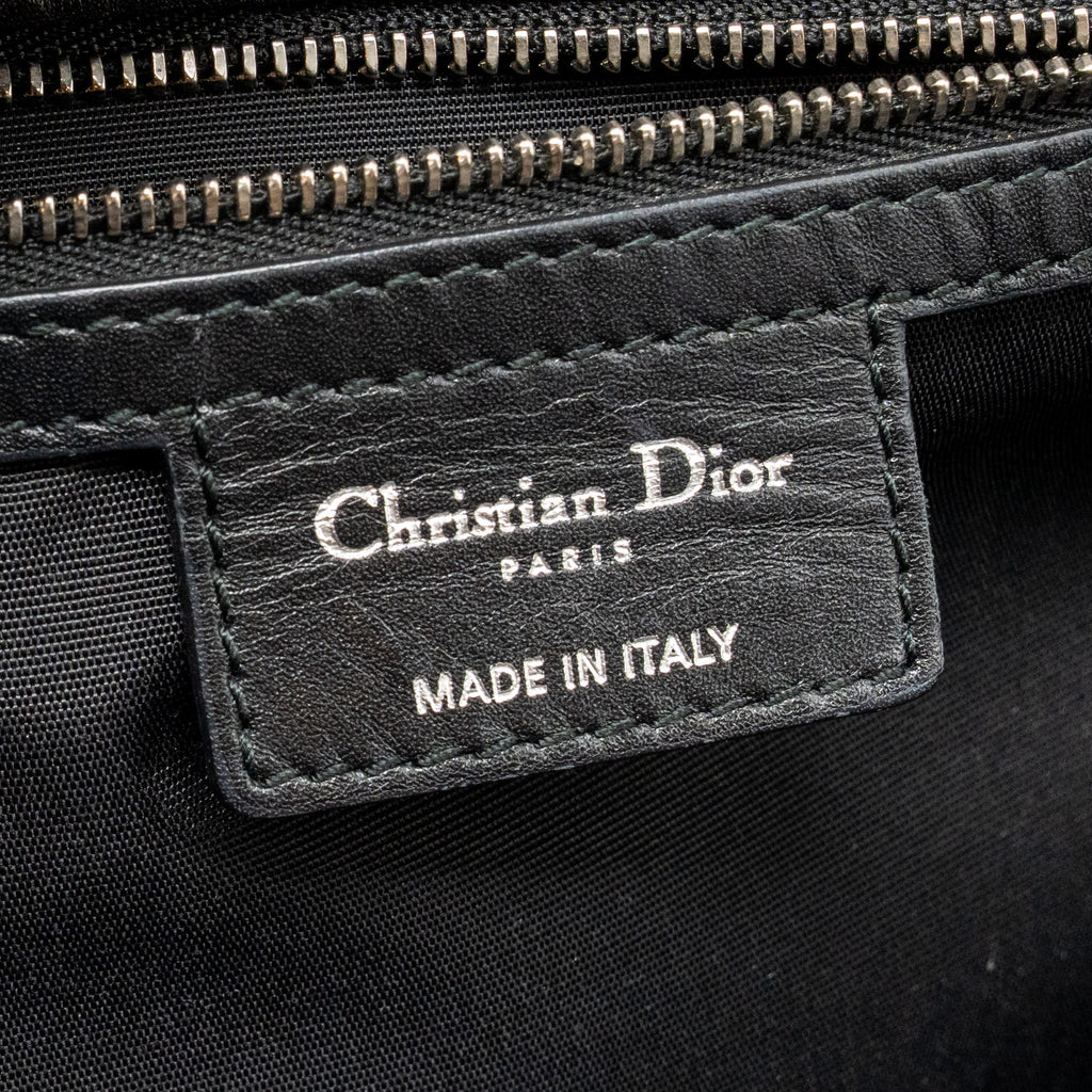 DIOR SHOPPING TOTE BAG CANVAS BLACK SHW