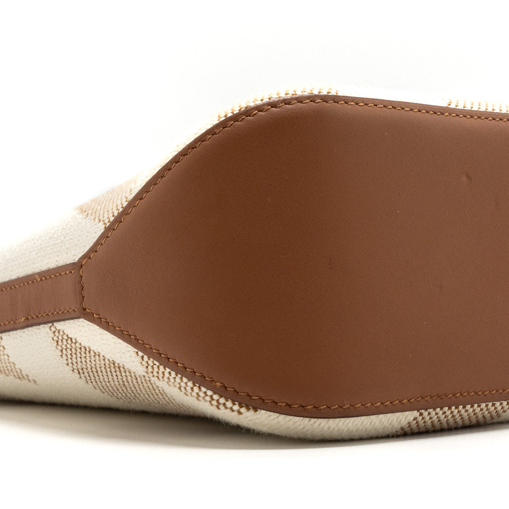 HERMES CABAS H EN BIAIS 27 BAG NATUREL/GOLD