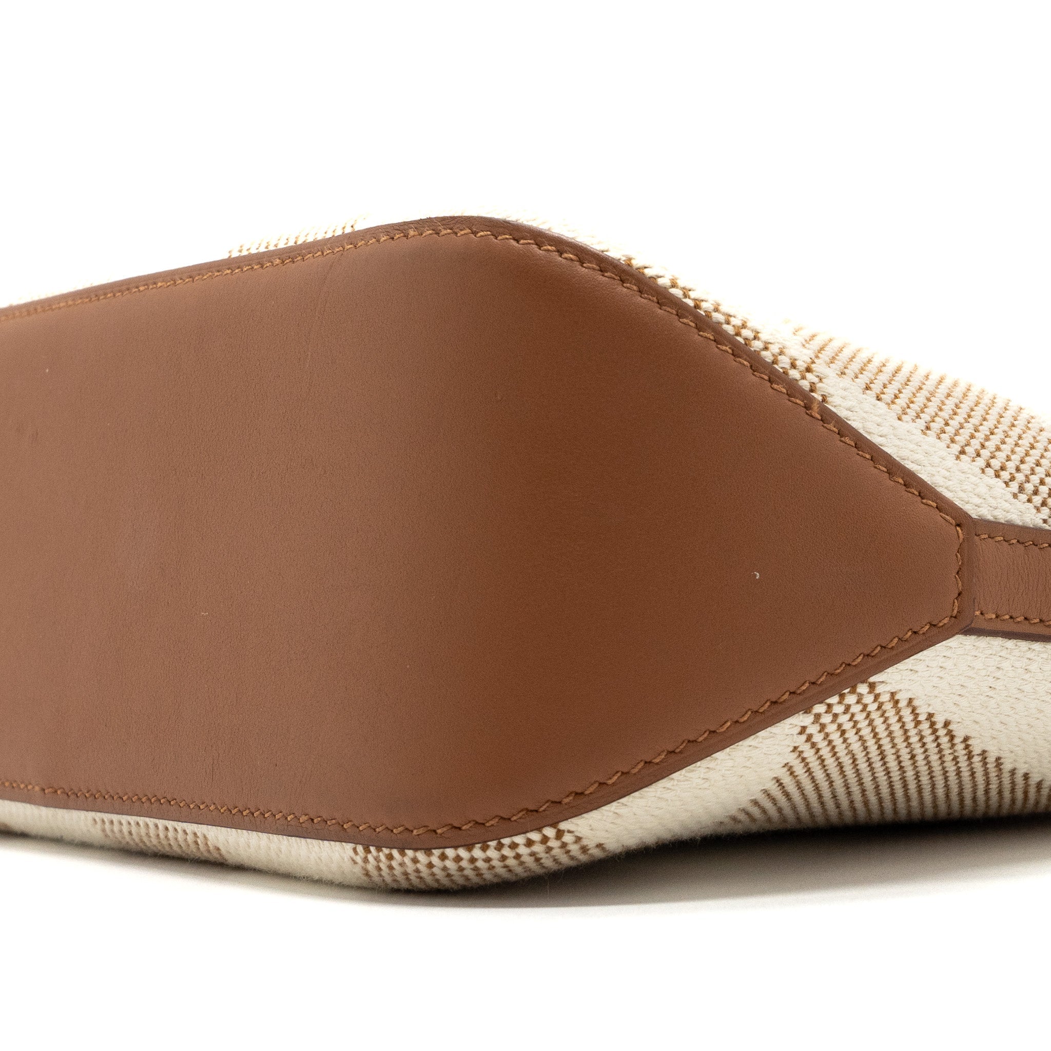 HERMES CABAS H EN BIAIS 27 BAG NATUREL/GOLD