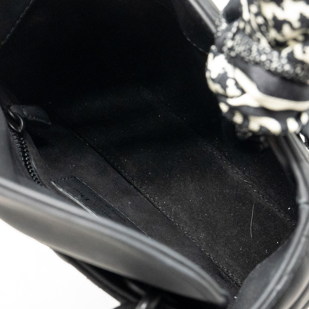DIOR MINI LADY DIOR ULTRAMATTE CANNAGE CALFSKIN SO BLACK