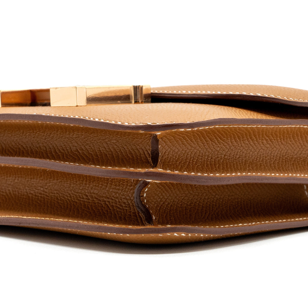 HERMES MINI CONSTANCE EPSOM GOLD RGHW