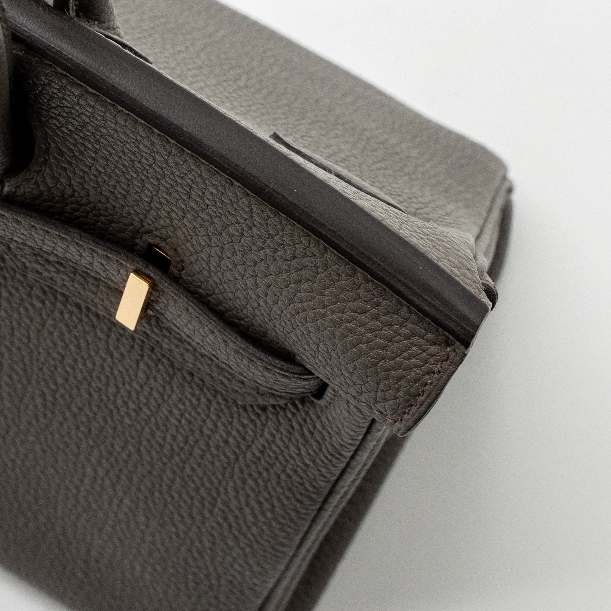 HERMES BIRKIN 25 TOGO GRIS ETAIN RGHW