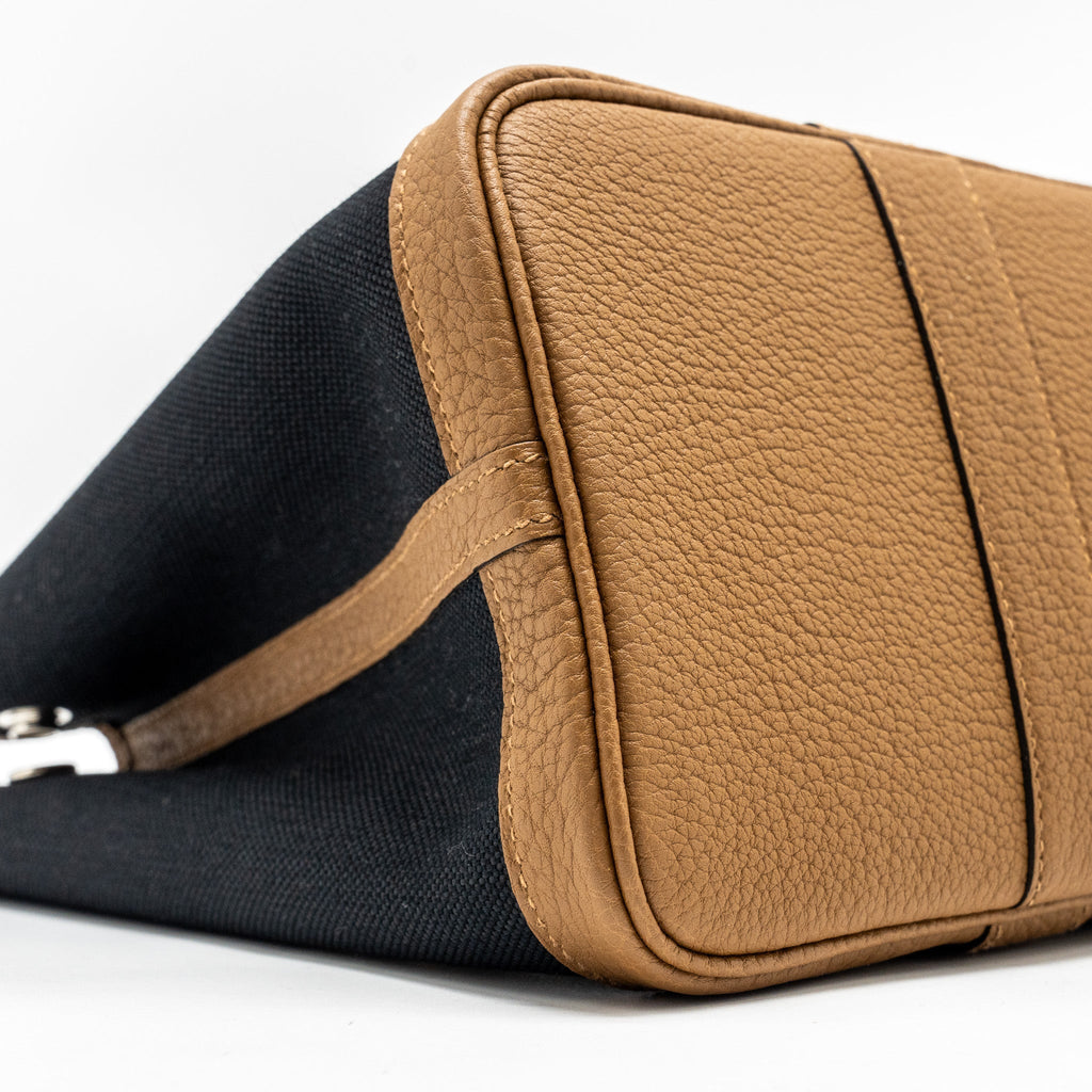 HERMES GARDEN PARTY 30 CANVAS/NEGONDA ALEZAN/BLACK SHW