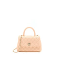 CHANEL SMALL COCO HANDLE CAVIAR LIGHT PINK LGHW
