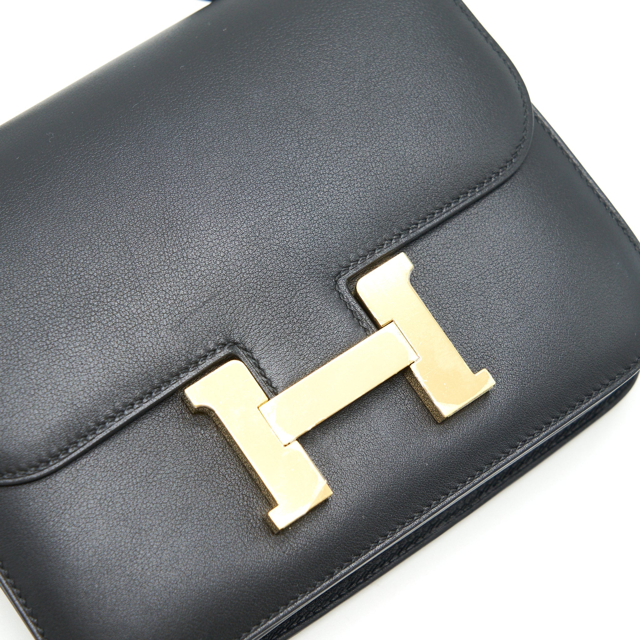 HERMES MINI CONSTANCE SWIFT LEATHER BLACK GHW
