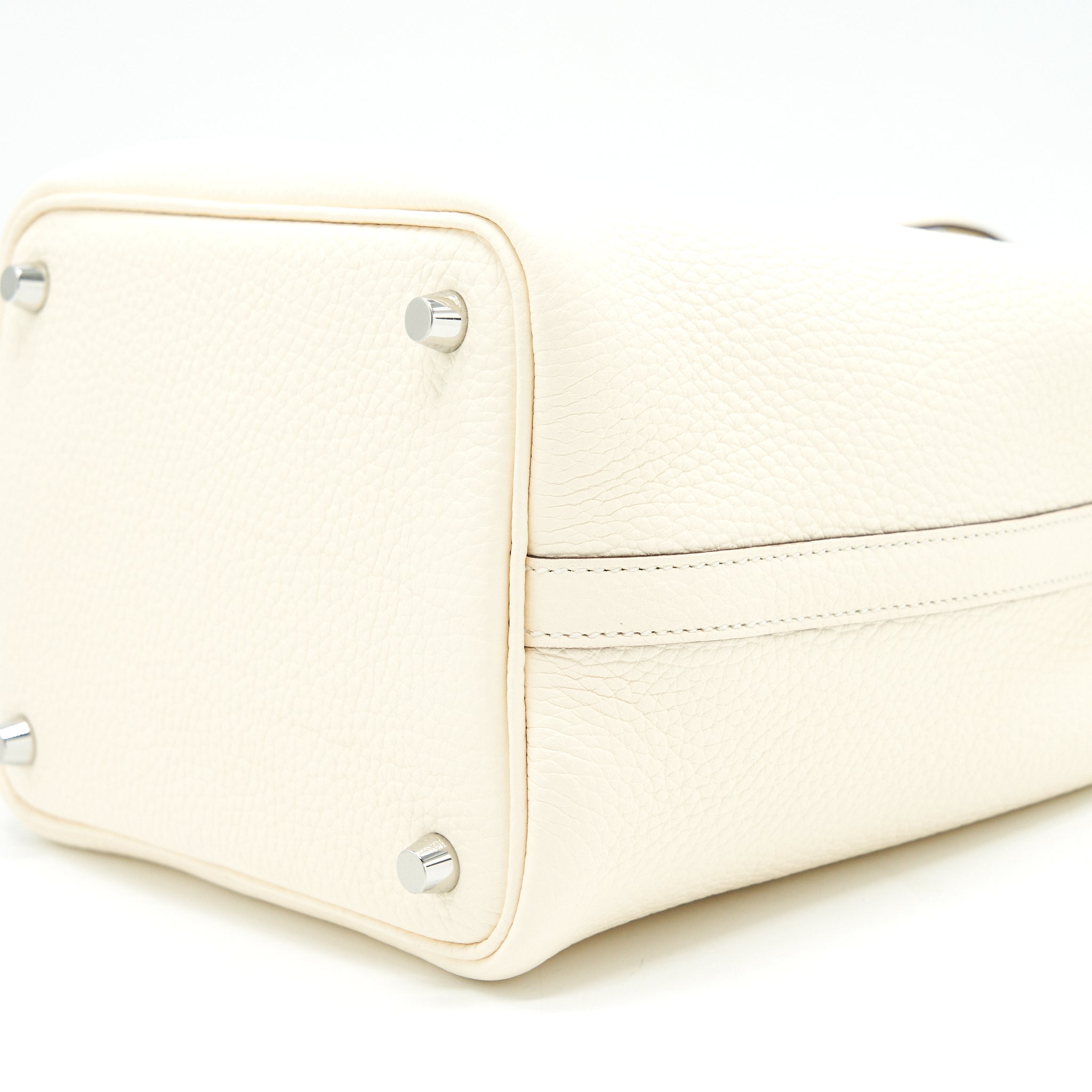 HERMES PICOTIN 18 LOCK BAG NATA/ JAUNE POUSSIN SHW