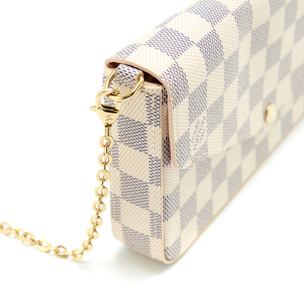 LOUIS VUITTON FELICIE POCHETTE DAMIER AZUR CANVAS