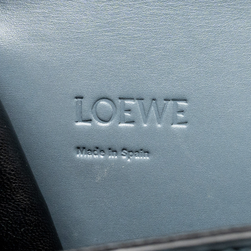 LOEWE BARCELONA SHOULDER BAG CALFSKIN BLUE GHW