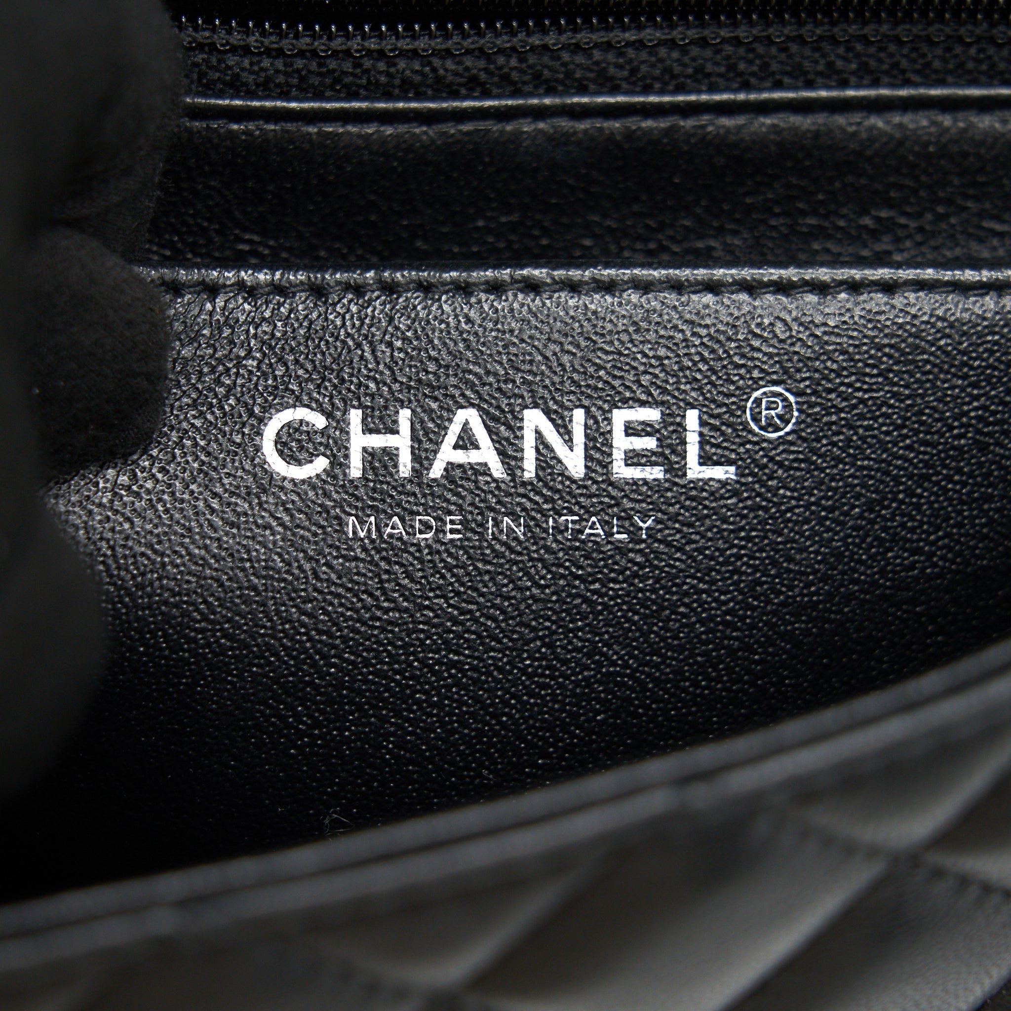 CHANEL LAMBSKIN RECTANGULAR MINI FLAP BAG IN BLACK SHW