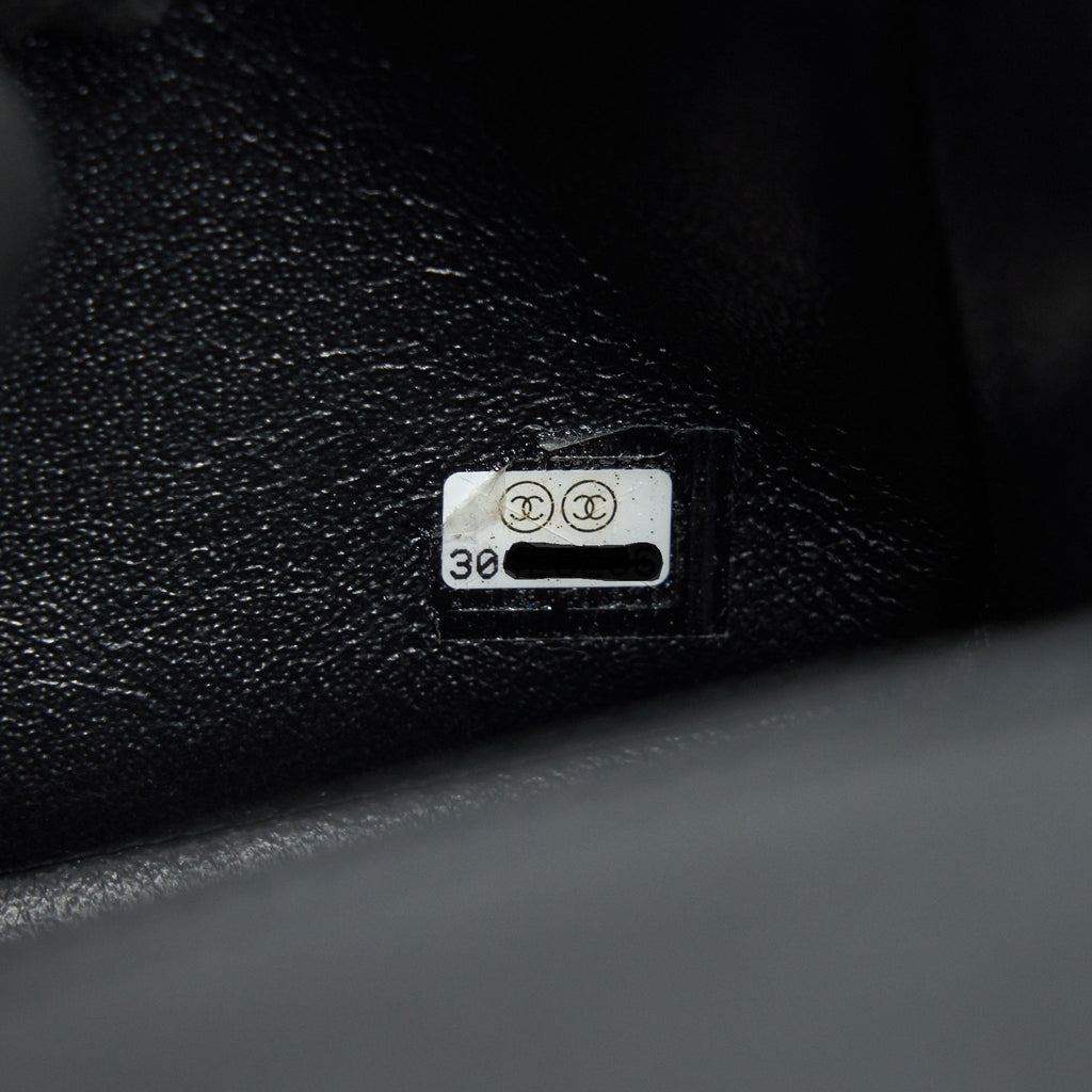CHANEL LAMBSKIN RECTANGULAR MINI FLAP BAG IN BLACK SHW