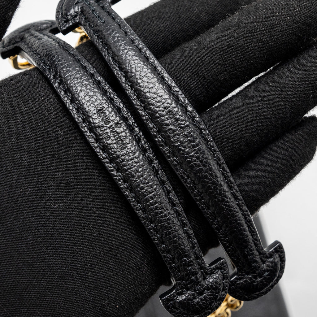 LOUIS VUITTON VAVIN BB MONOGRAM EMPREINTE CALFSKIN BLACK GHW