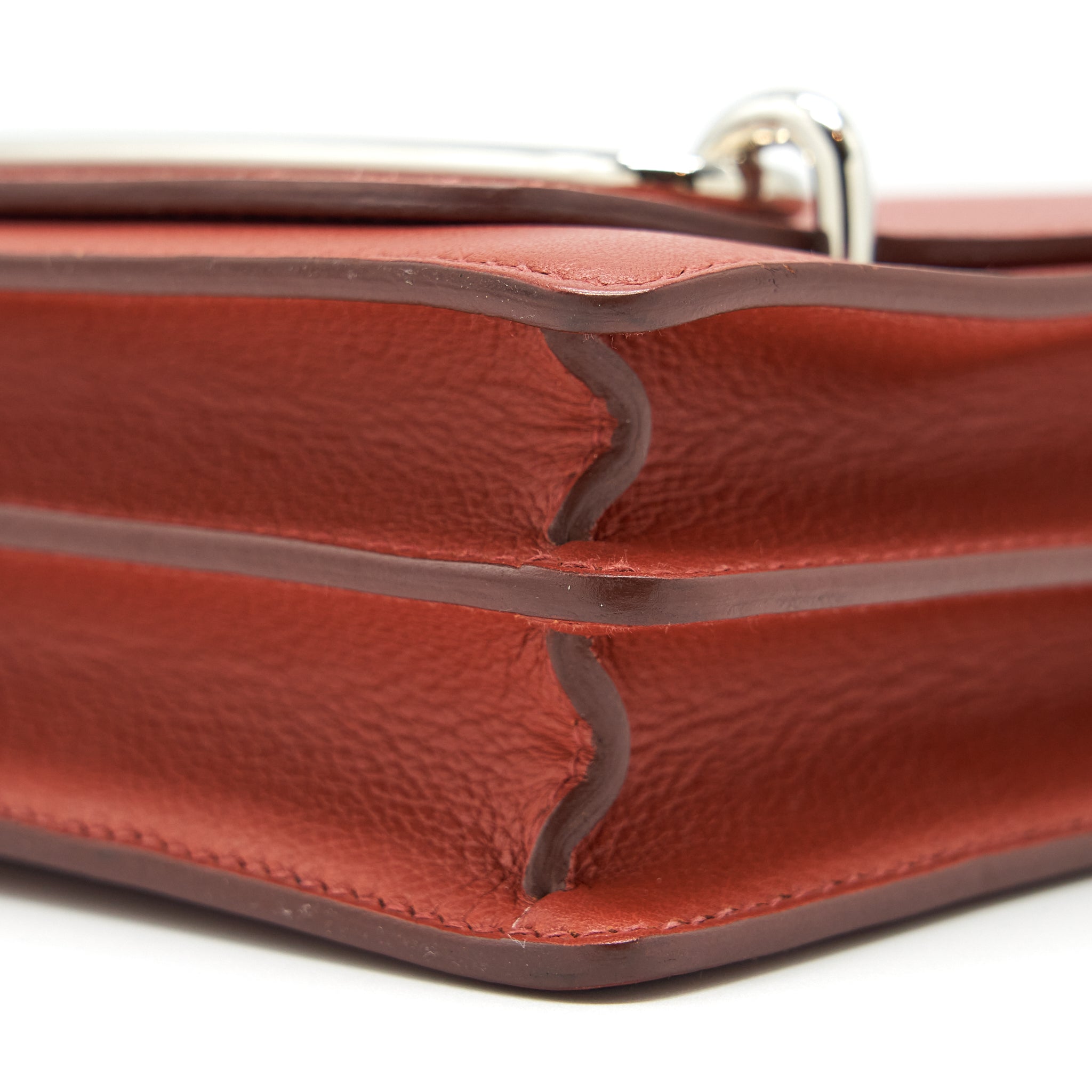 HERMES MINI ROULIS EVERCOLOR BRIQUE/CARAMEL SHW