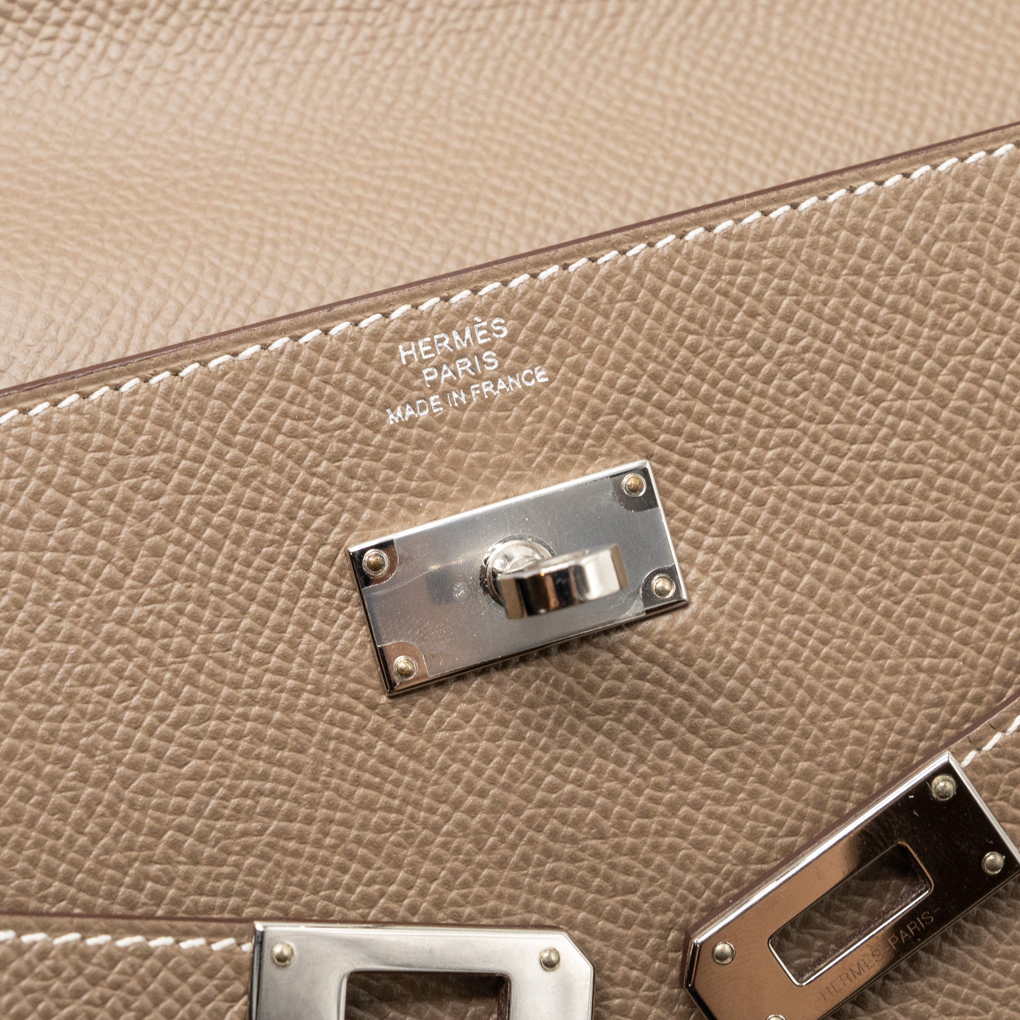 HERMES KELLY CLASSIC LONG WALLET EPSOM ETOUPE SHW