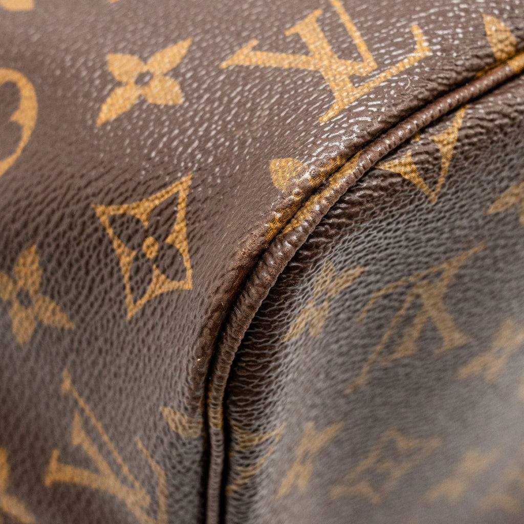 LOUIS VUITTON NEVERFULL MM MONOGRAM CANVAS GHW