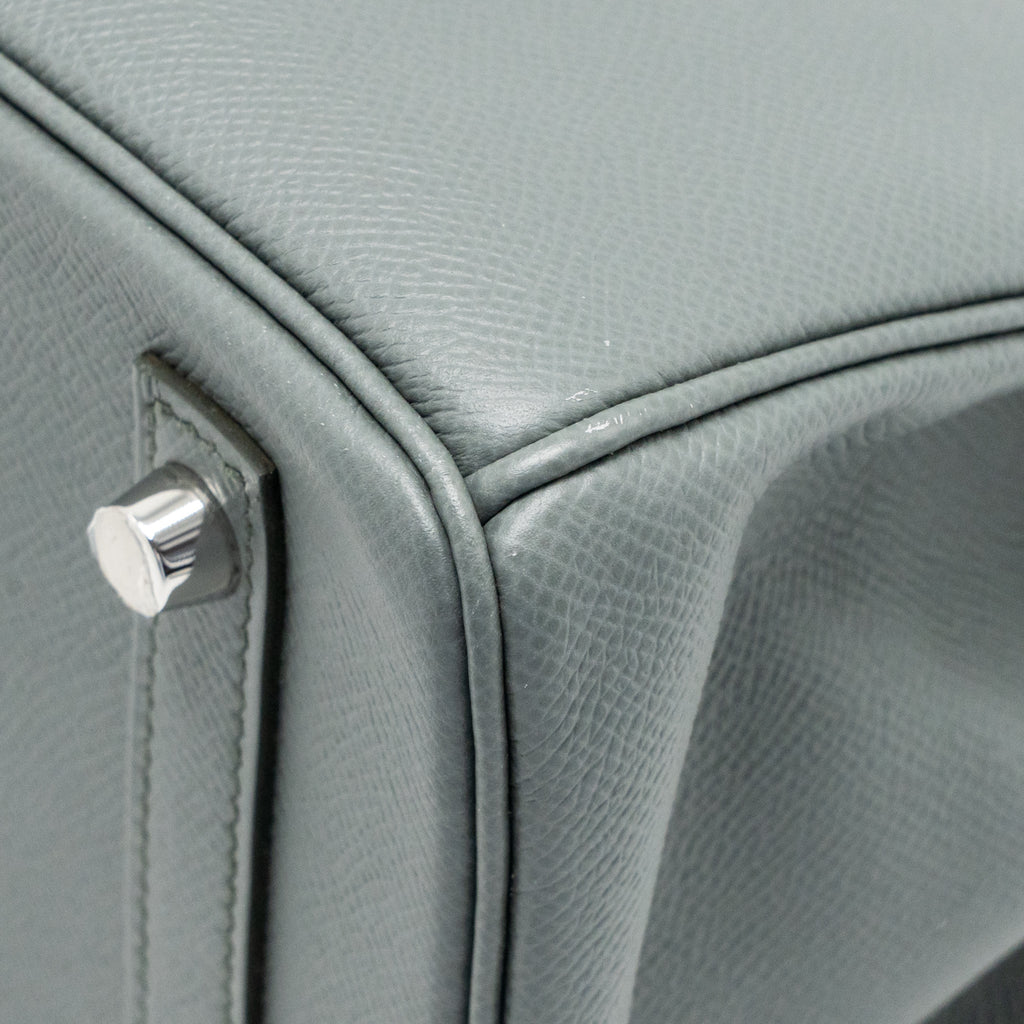 HERMES BIRKIN 30 EPSOM VERT AMANDE SHW