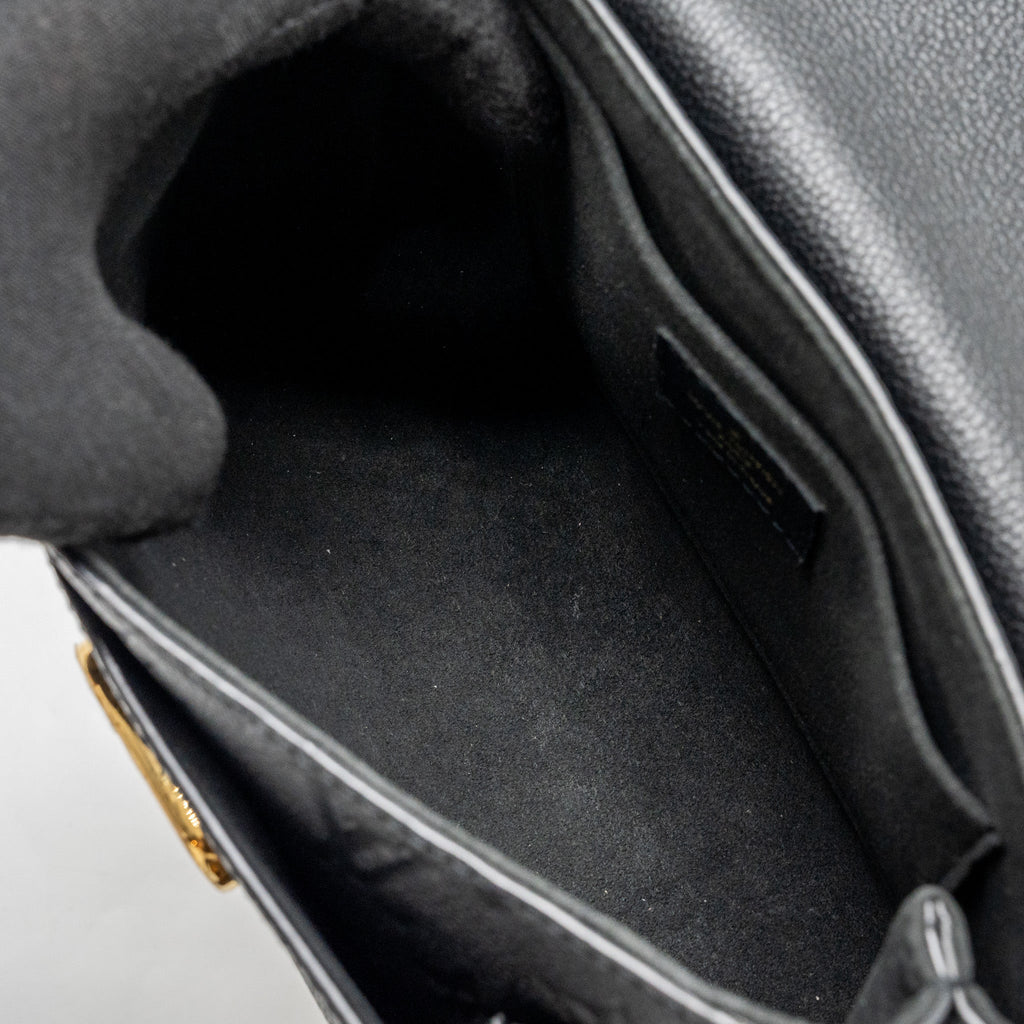 LOUIS VUITTON VAVIN BB MONOGRAM EMPREINTE CALFSKIN BLACK GHW