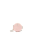 CHANEL ROUND CLUTCH WITH CHAIN CAMELLIA CALFSKIN NUDE PINK SHW