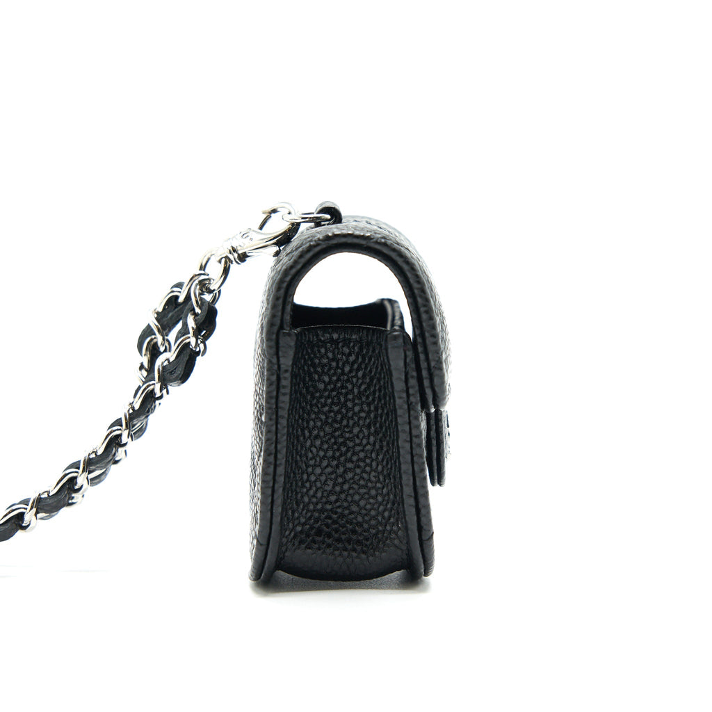 CHANEL AIRPODS CASE CAVIAR BLACK SHW