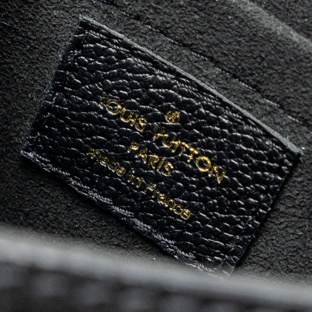 LOUIS VUITTON VAVIN BB MONOGRAM EMPREINTE CALFSKIN BLACK GHW