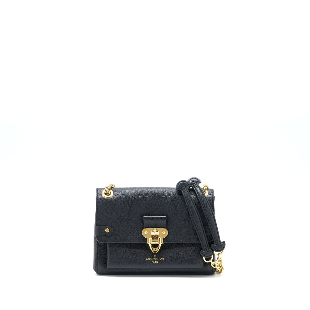 LOUIS VUITTON VAVIN BB MONOGRAM EMPREINTE BLACK GHW