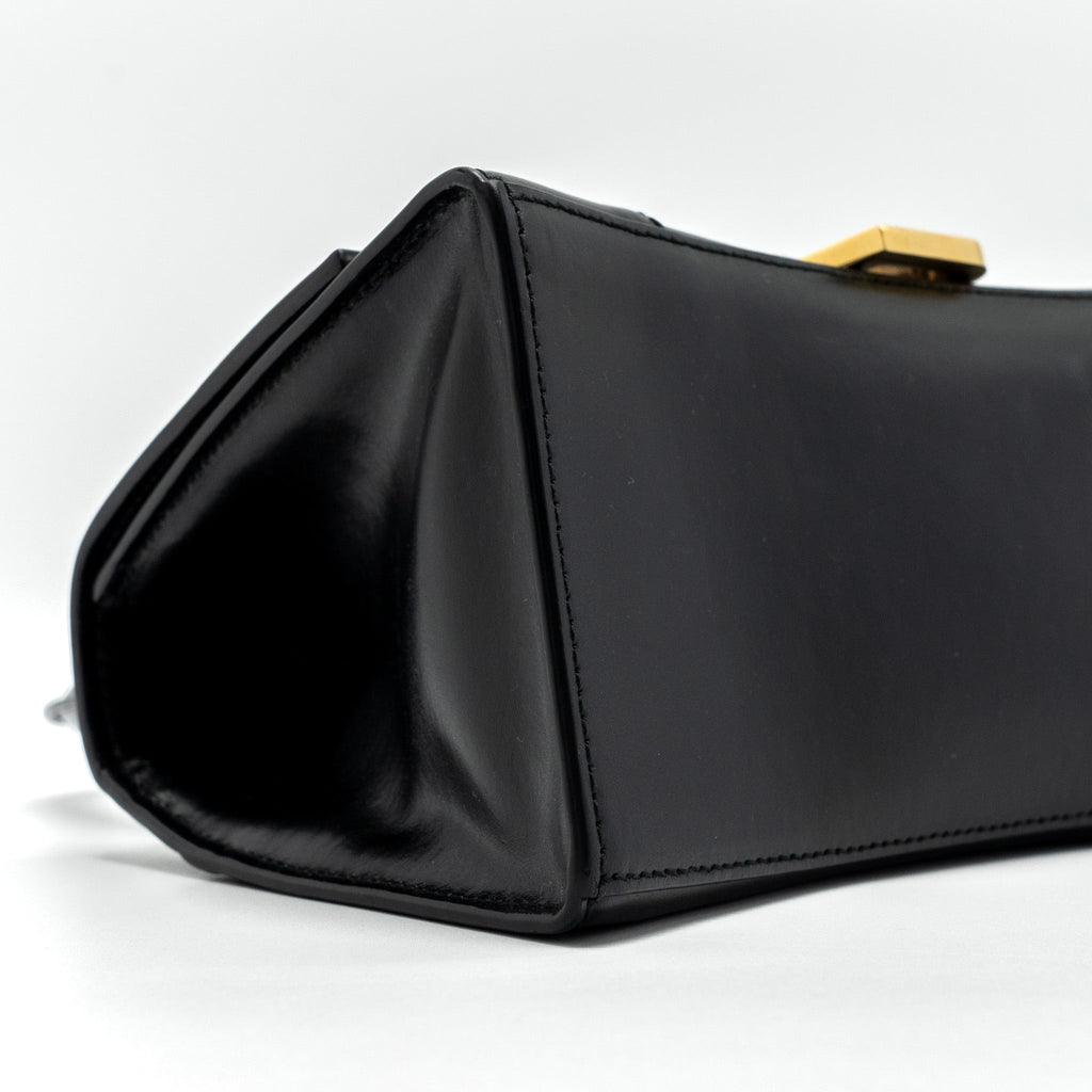 BALENCIAGA HOURGLASS S CALFSKIN BLACK GHW
