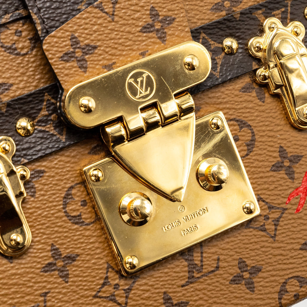 LOUIS VUITTON PETITE MALLE MONOGRAM REVERSE CANVAS GHW