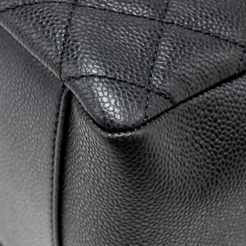 CHANEL GRAND SHOPPING TOTE / GST CAVIAR BLACK GHW