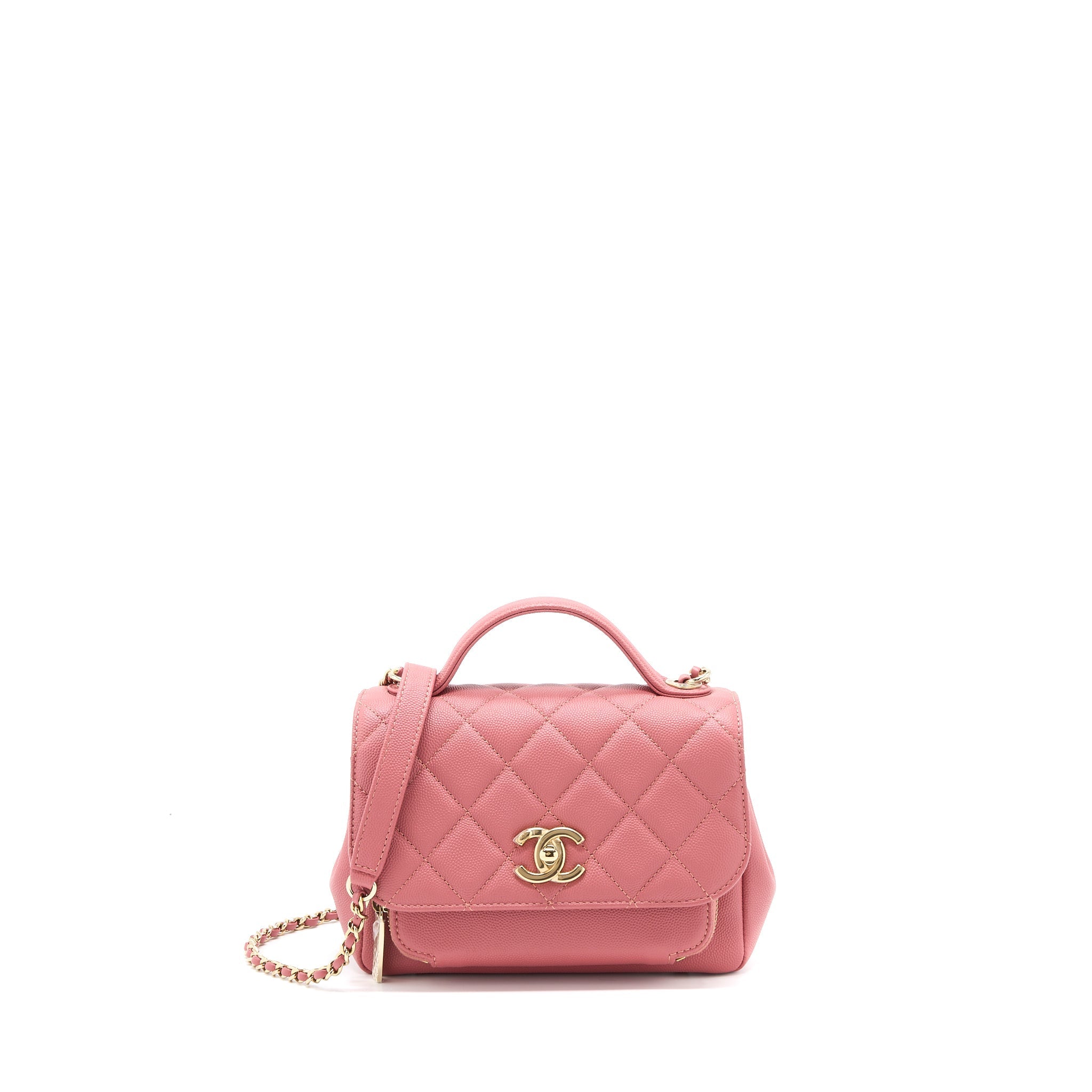 CHANEL SMALL BUSINESS AFFINITY CAVIAR PINK LGHW