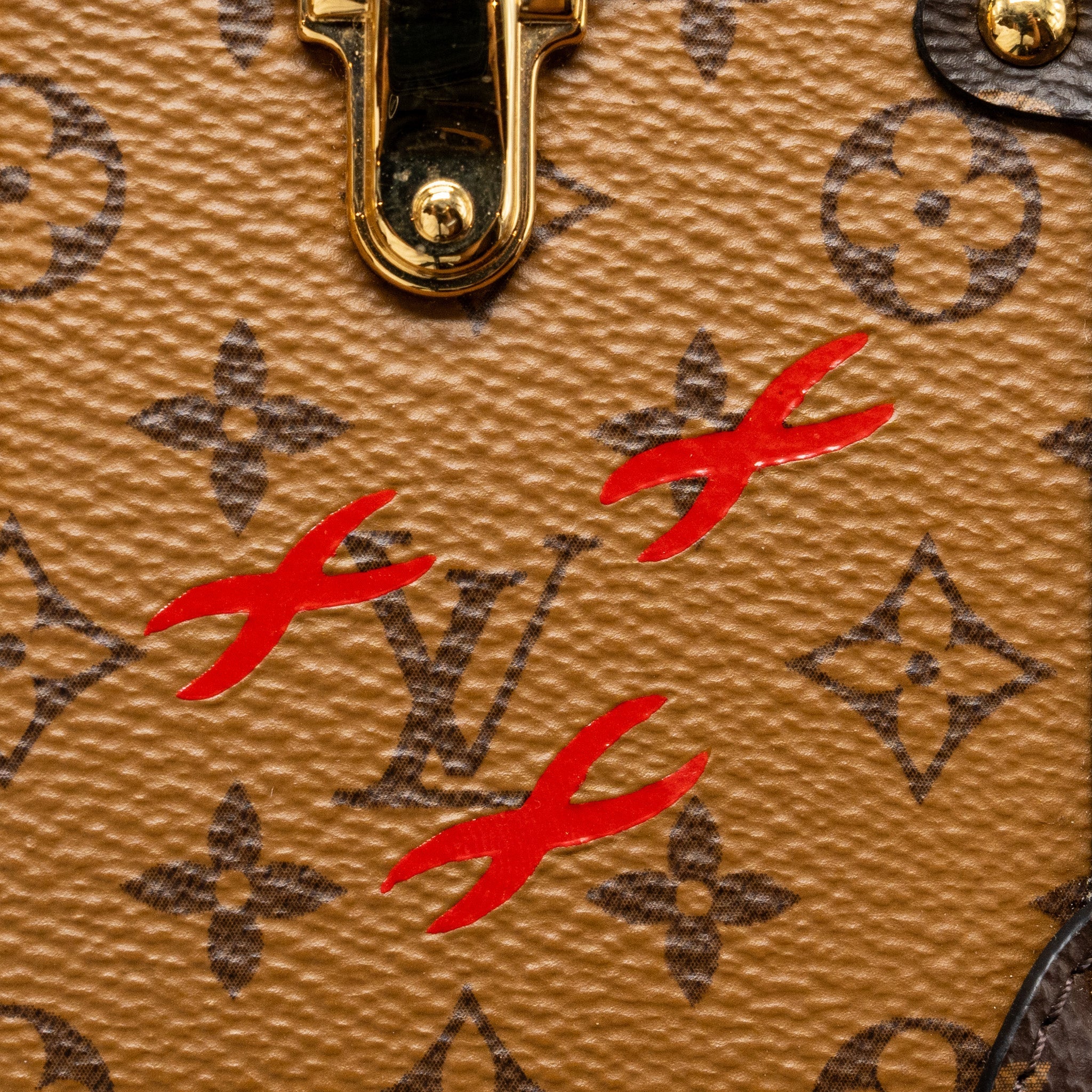 LOUIS VUITTON PETITE MALLE MONOGRAM REVERSE CANVAS GHW