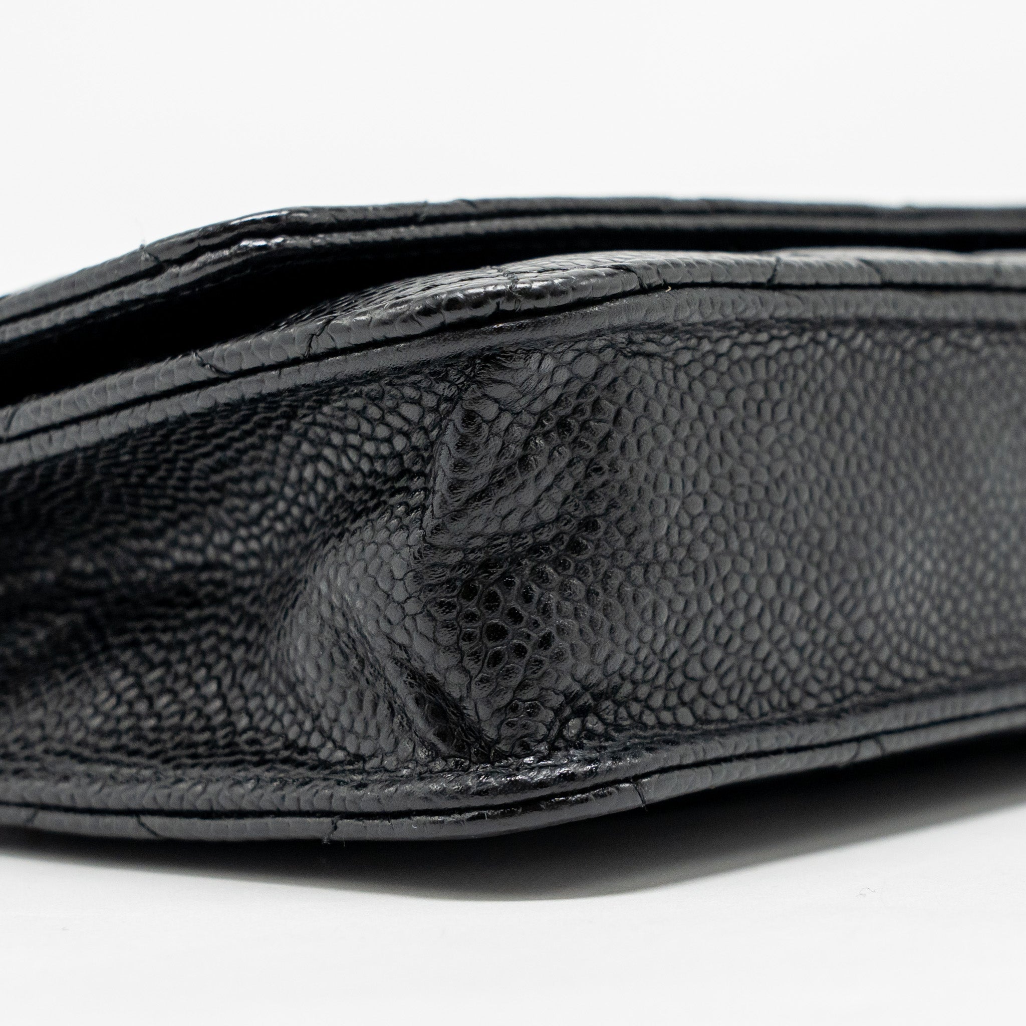 CHANEL CLASSIC WALLET ON CHAIN CAVIAR BLACK GHW