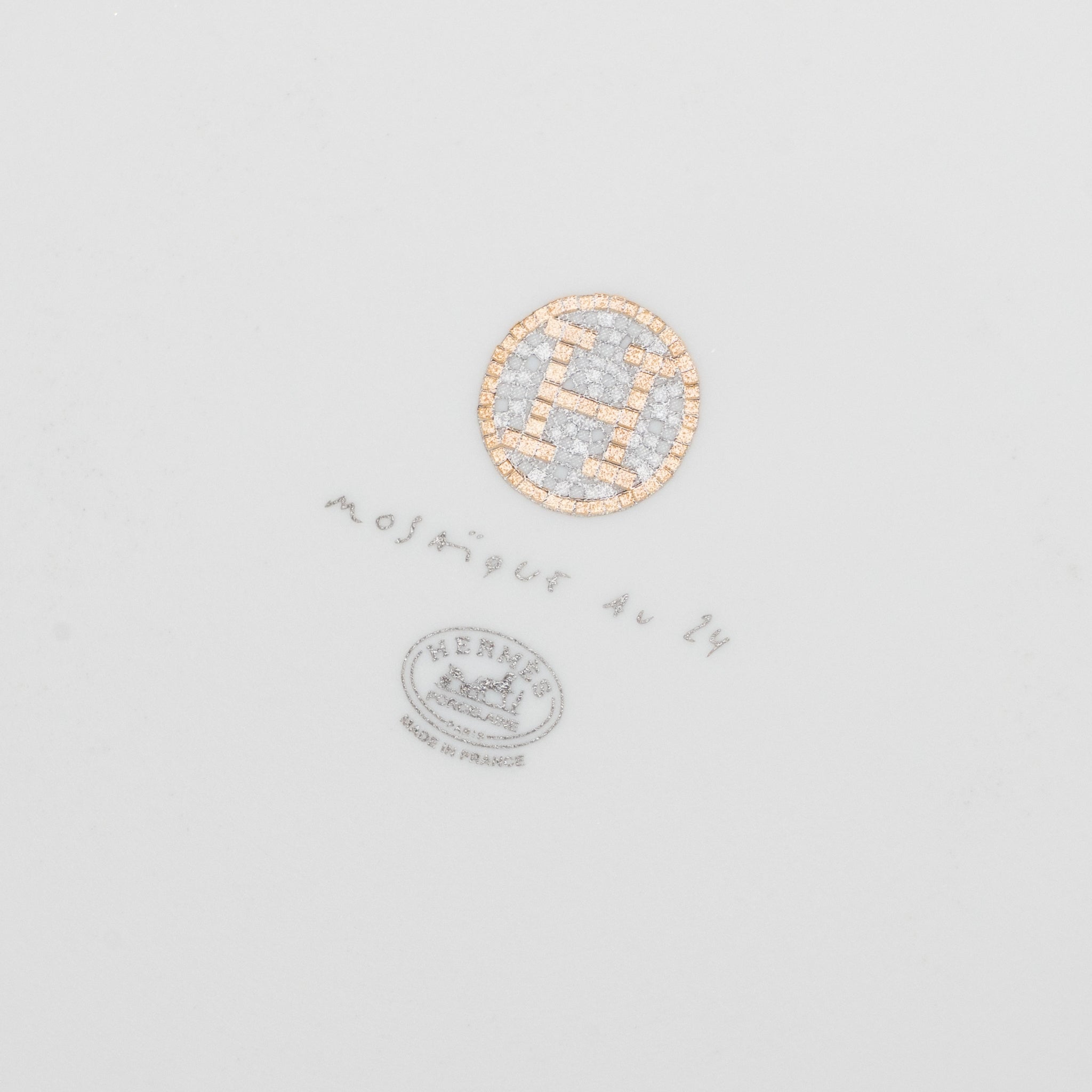 HERMES MOSAIQUE AU 24 GOLD TART PLATTER