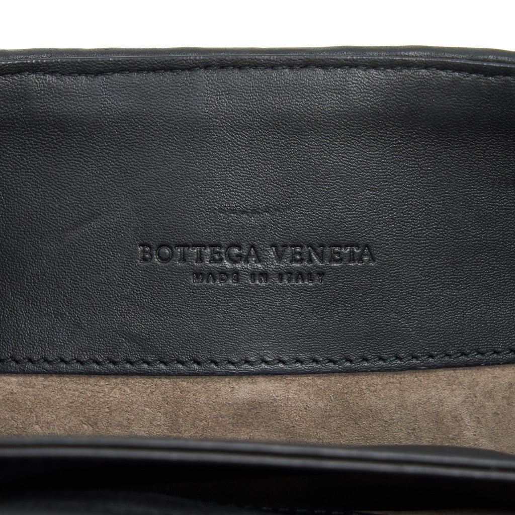 BOTTEGA VENETA OLYMPIA BAG BLACK WITH BLACK HARDWARE