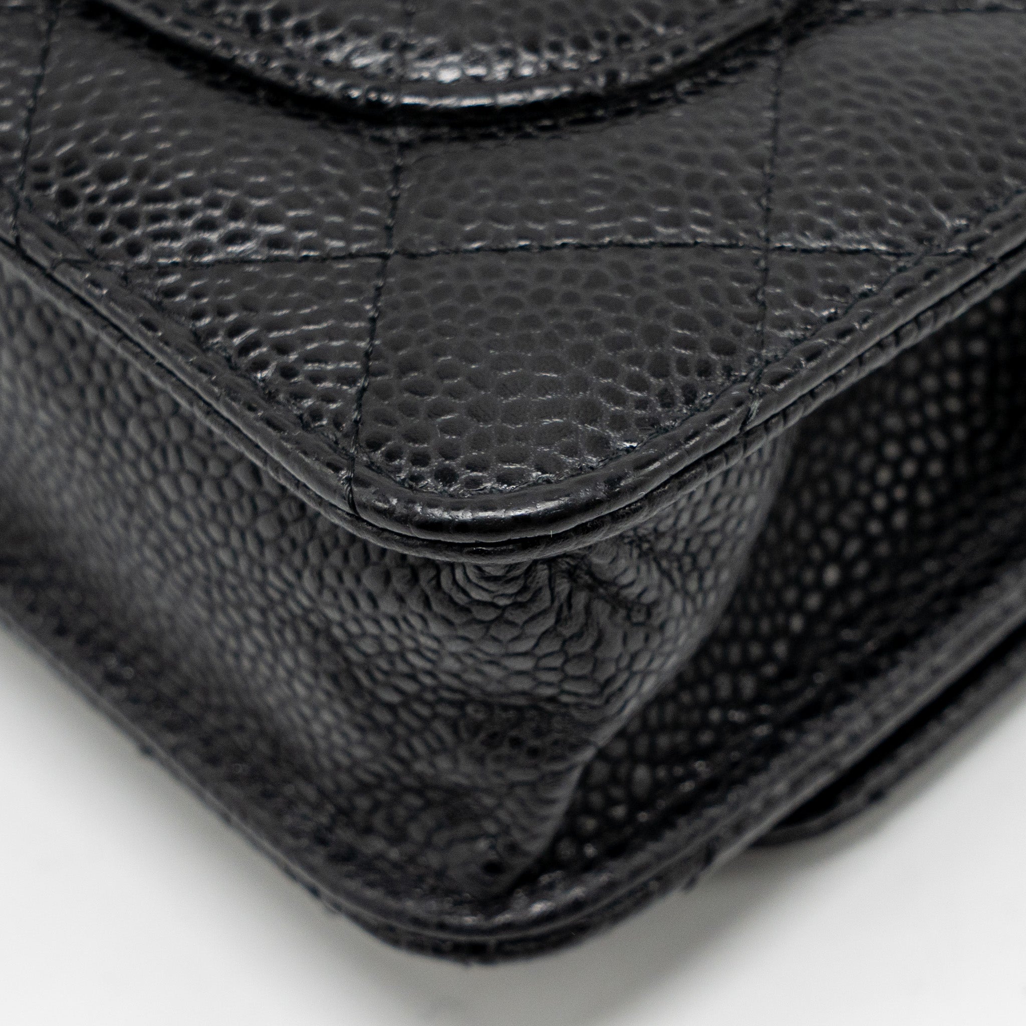 CHANEL CLASSIC WALLET ON CHAIN CAVIAR BLACK GHW