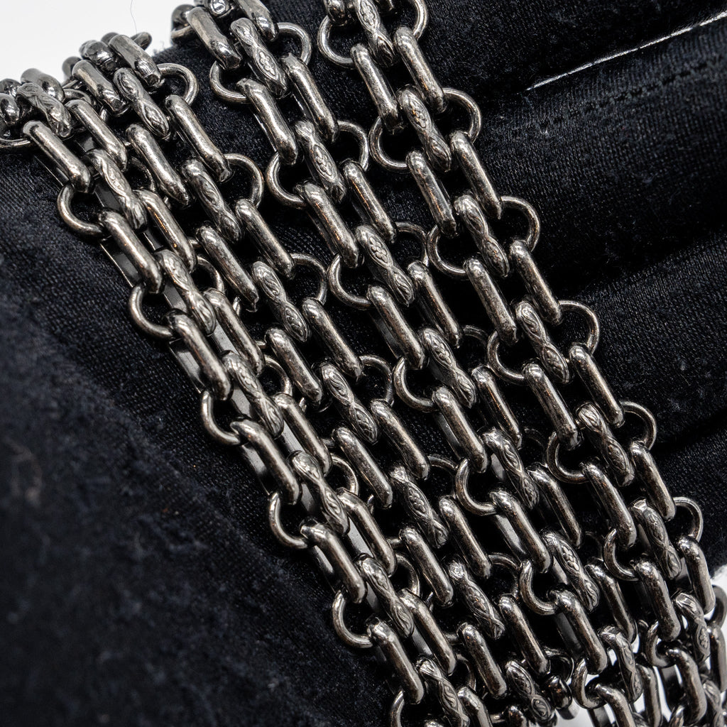 CHANEL 2.55 SMALL REISSUE FLAP  BAG AGED CALFSKIN BLACK RUTHENIUM HARDWARE