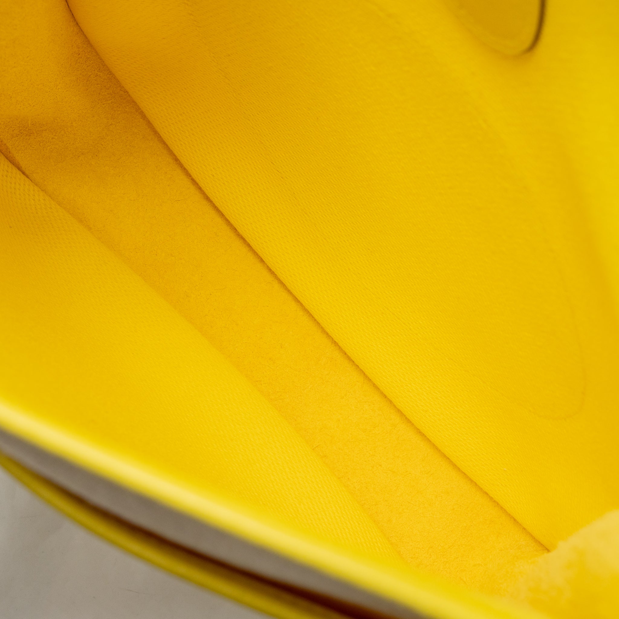 HERMES EVELYNE 29 BAG CANVAS/CLEMENCE ECRU-CITRON/LIME SHW