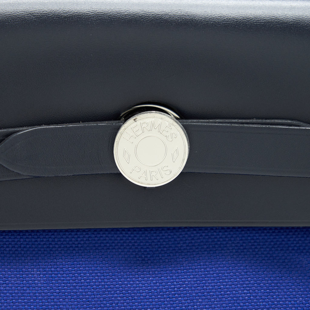 HERMES HERBAG 31 ELECTRIQUE BLUE SHW